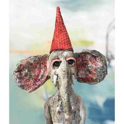 Elefant, skulptur 62 cm