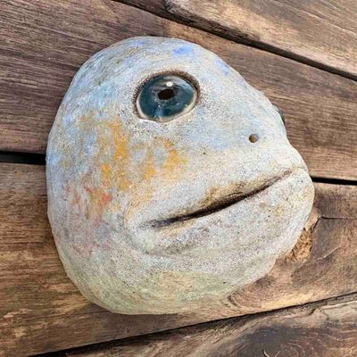 Fisk, skulptur vegg (F-2011)