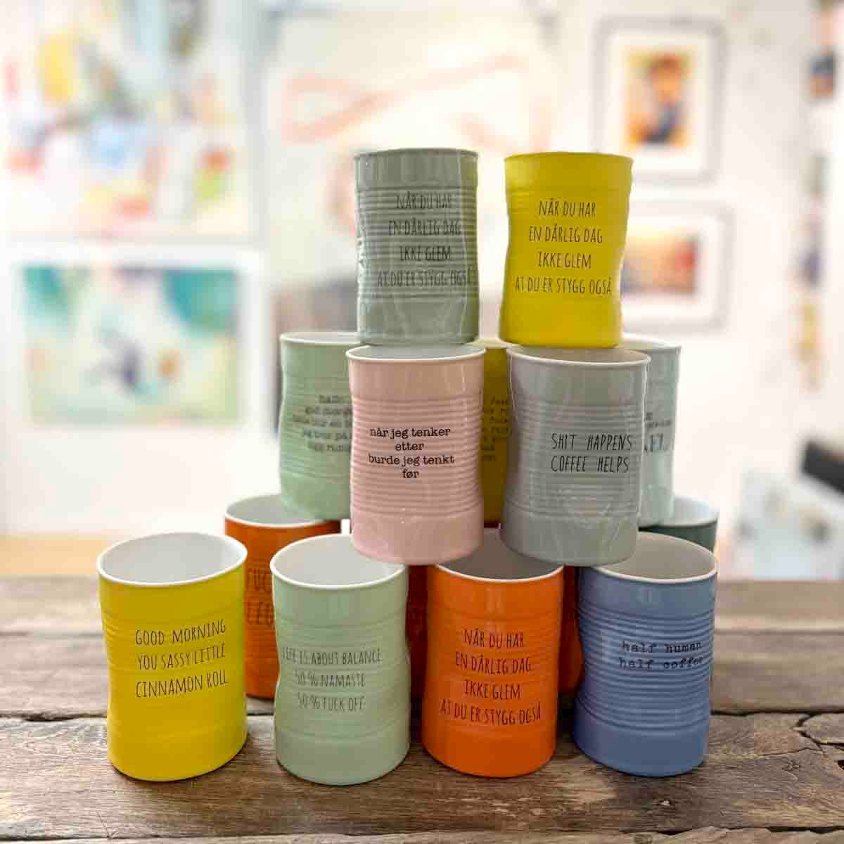 Fucking legend, kopp porselen 7 cm (or)