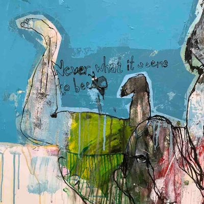 Realitet, 100x81 maleri