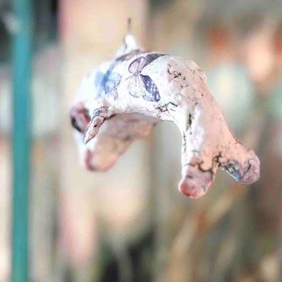 Hval, hengende tak-skulptur 17 cm (H-017)