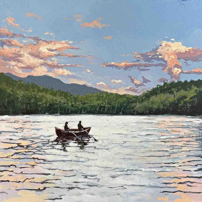 Hovedbilde The cano trip, 30x30 maleri
