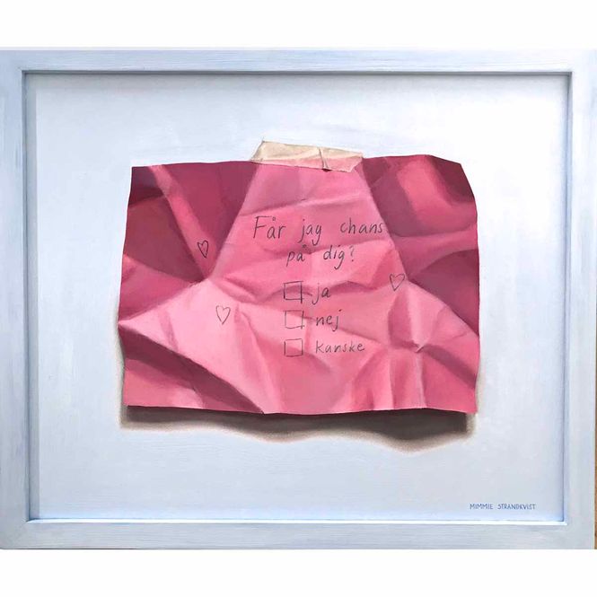 Hovedbilde Den hemliga lappen, 60x50 cm maleri