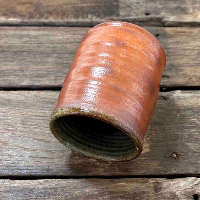 Vedfyrt tumbler, krus keramikk 10 cm 