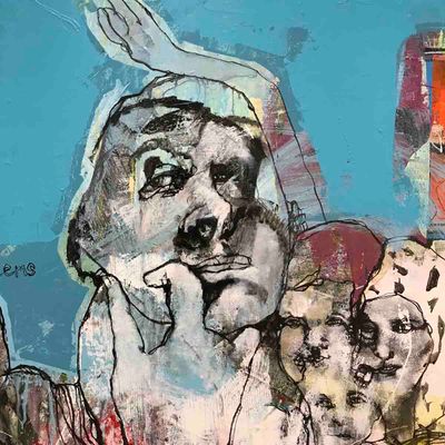 Realitet, 100x81 maleri