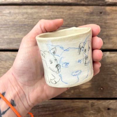 Dogs, krus keramikk 6.5 cm