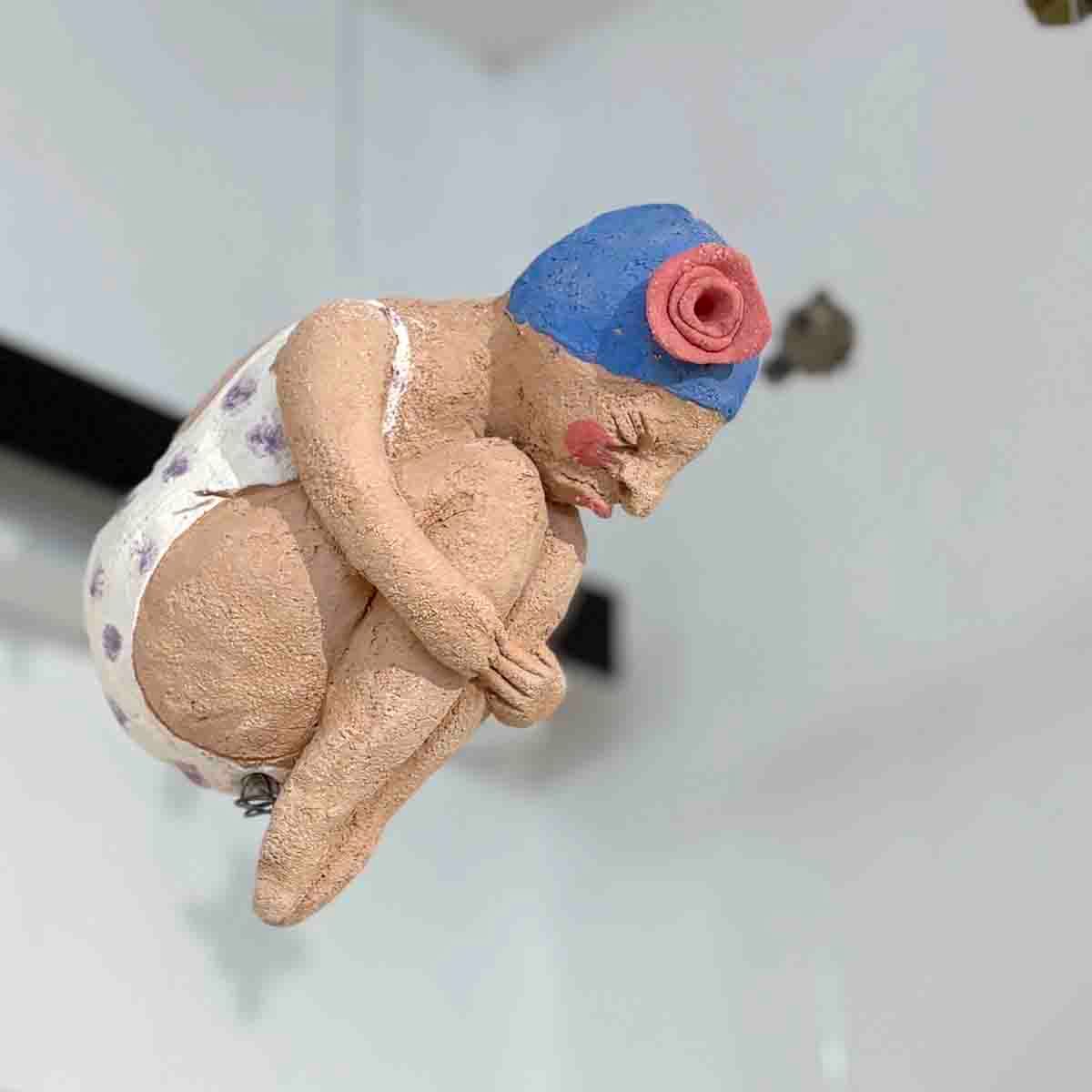 Louise badebombe, skulptur tak ca 17-20 cm