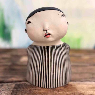 Lykkefnugg, skulptur ca 21 cm (02)