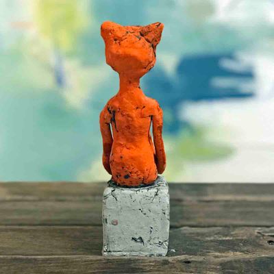 Mikkel rev, skulptur 21 cm (B)