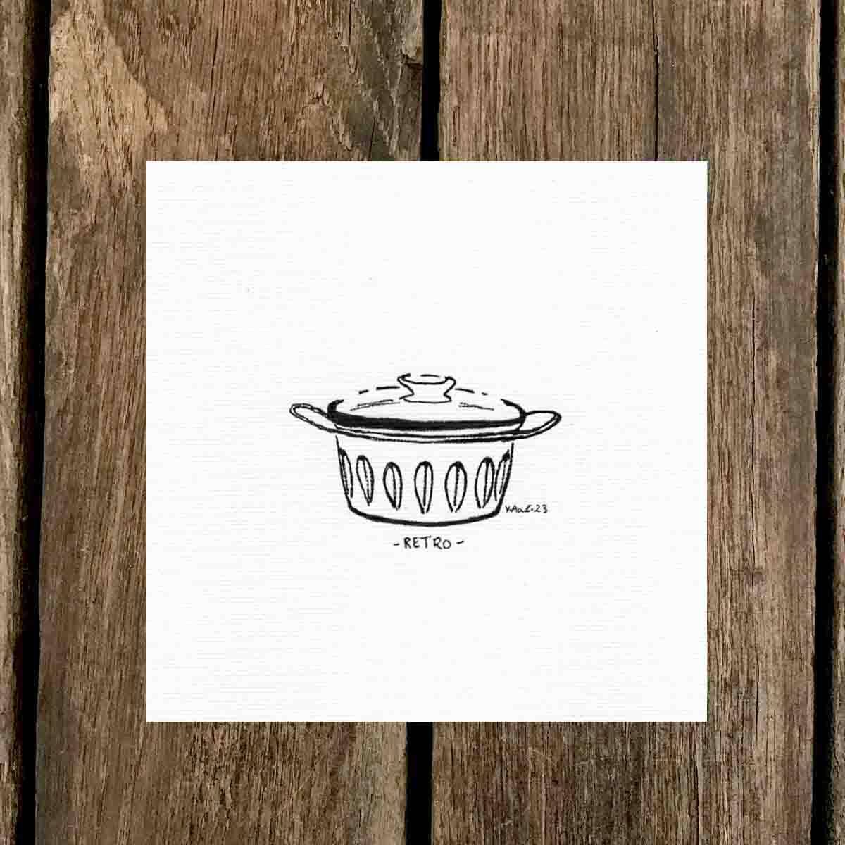 Retro, 12x12 original 