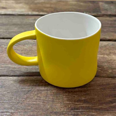 Offline is the new luxury, kopp porselen 7 cm (gul)