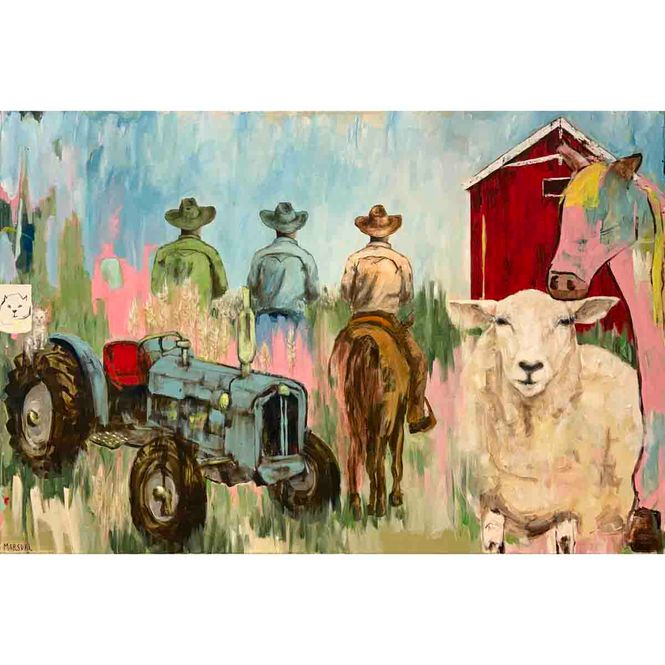 Hovedbilde Farm life, 150x100 maleri