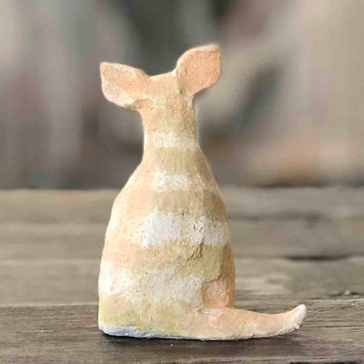 Katt stripete, skulptur 10 cm